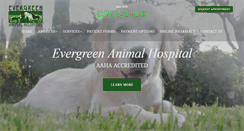 Desktop Screenshot of evergreenpethospital.com